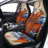 Japanese Koi Fish Tattoo Print Universal Fit Car Seat Covers 102422