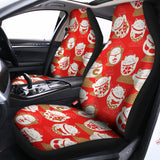 Japanese Lucky Cat Pattern Print Universal Fit Car Seat Covers 102422