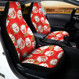 Japanese Lucky Cat Pattern Print Universal Fit Car Seat Covers 102422