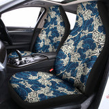 Japanese Ocean Wave Pattern Print Universal Fit Car Seat Covers 102422