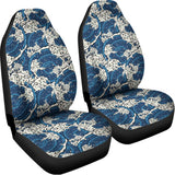 Japanese Ocean Wave Pattern Print Universal Fit Car Seat Covers 102422