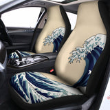 Japanese Ocean Wave Print Universal Fit Car Seat Covers 102422