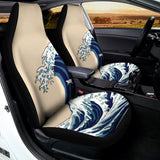 Japanese Ocean Wave Print Universal Fit Car Seat Covers 102422