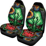 Japanese Oni Demon With Snake Print Universal Fit Car Seat Covers 102422