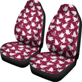 Japanese Origami Crane Pattern Print Universal Fit Car Seat Covers 102422