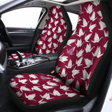 Japanese Origami Crane Pattern Print Universal Fit Car Seat Covers 102422