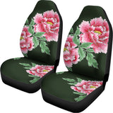Japanese Peony Print Universal Fit Car Seat Covers 102422