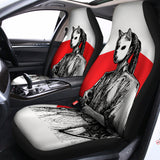 Japanese Samurai Girl Print Universal Fit Car Seat Covers 102422