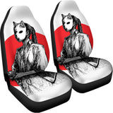 Japanese Samurai Girl Print Universal Fit Car Seat Covers 102422