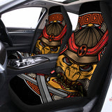 Japanese Samurai Mask Print Universal Fit Car Seat Covers 102422