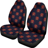 Japanese Samurai Pattern Print Universal Fit Car Seat Covers 102422