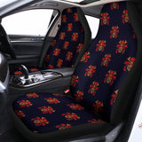 Japanese Samurai Pattern Print Universal Fit Car Seat Covers 102422