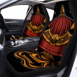 Japanese Samurai Warrior Mask Print Universal Fit Car Seat Covers 102422