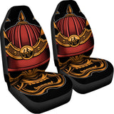 Japanese Samurai Warrior Mask Print Universal Fit Car Seat Covers 102422
