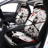 Japanese Samurai Woman Print Universal Fit Car Seat Covers 102422