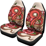 Japanese Snake Tattoo Print Universal Fit Car Seat Covers 102422