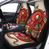 Japanese Snake Tattoo Print Universal Fit Car Seat Covers 102422