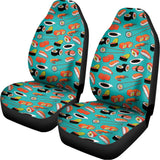 Japanese Sushi And Rolls Pattern Print Universal Fit Car Seat Covers 102422