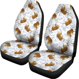 Japanese Tiger Pattern Print Universal Fit Car Seat Covers 102422