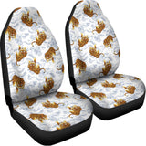 Japanese Tiger Pattern Print Universal Fit Car Seat Covers 102422