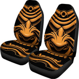 Japanese Warrior Mask Print Universal Fit Car Seat Covers 102422