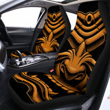 Japanese Warrior Mask Print Universal Fit Car Seat Covers 102422