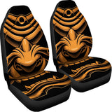 Japanese Warrior Mask Print Universal Fit Car Seat Covers 102422