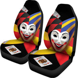 Joker And Playing Cards Print Universal Fit Car Seat Covers 102422
