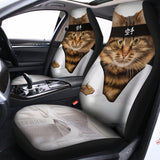 Karate Cat Print Universal Fit Car Seat Covers 102422