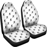 Karate Fighter Pattern Print Universal Fit Car Seat Covers 102422