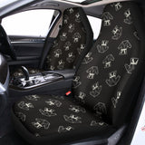 Karate Gi Pattern Print Universal Fit Car Seat Covers 102422