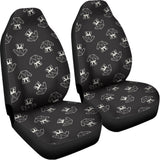 Karate Gi Pattern Print Universal Fit Car Seat Covers 102422
