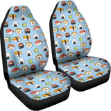 Kawaii Japanese Sushi Pattern Print Universal Fit Car Seat Covers 102422