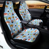 Kawaii Japanese Sushi Pattern Print Universal Fit Car Seat Covers 102422