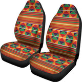 Kente Pattern Print Universal Fit Car Seat Covers 102422