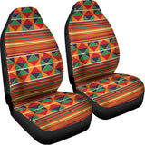 Kente Pattern Print Universal Fit Car Seat Covers 102422