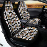 King Of Clubs Playing Card Pattern Print Universal Fit Car Seat Covers 102422