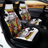 King Of Clubs Playing Card Print Universal Fit Car Seat Covers 102422