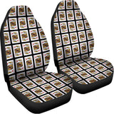 King Of Diamonds Pattern Print Universal Fit Car Seat Covers 102422