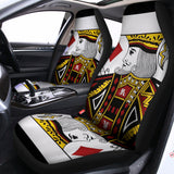 King Of Diamonds Playing Card Print Universal Fit Car Seat Covers 102422