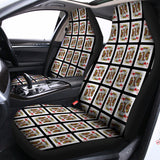 King Of Hearts Pattern Print Universal Fit Car Seat Covers 102422