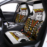 King Of Spades Playing Card Print Universal Fit Car Seat Covers 102422