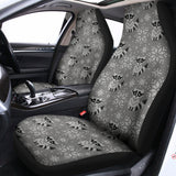 Knitted Raccoon Pattern Print Universal Fit Car Seat Covers 102422