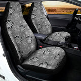 Knitted Raccoon Pattern Print Universal Fit Car Seat Covers 102422