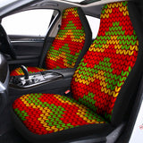 Knitted Reggae Pattern Print Universal Fit Car Seat Covers 102422