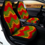 Knitted Reggae Pattern Print Universal Fit Car Seat Covers 102422