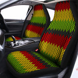 Knitted Style Reggae Pattern Print Universal Fit Car Seat Covers 102422
