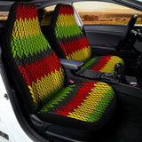 Knitted Style Reggae Pattern Print Universal Fit Car Seat Covers 102422