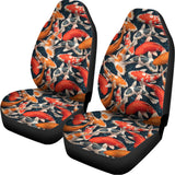 Koi Carp Pattern Print Universal Fit Car Seat Covers 102422