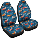 Koi Fish Pattern Print Universal Fit Car Seat Covers 102422